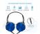 Promate Chime Rotatable Over-The-Ear Wired Stereo Headset with Built-In Mic, Blue 3 in UAE