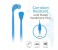 Promate Lacey Flat Trendy Tangle Free Lace Design Headphones with Built-in Microphone, Blue 4 in UAE