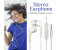 J5 In-Ear 3.5mm Stereo Earphone With Mic & Volume Control - White 1 in UAE