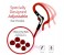 Promate Snazzy Premium In Ear Noise Isolating Sweatproof Earhook Earphone with Copper Cable, Red 3 in OMAN