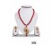 Netra Pearl 5174 Stone Pendant Set Red 1 in UAE