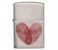Zippo 29068 Heart Thumbprint Lighter Silver and Red 1 in UAE