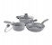 Lamart LT1095 Stone Cast Aluminium Cookware Set, Grey - 5 Pieces 4 in UAE