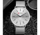 Curren 8302 Stainless Steel Analog Quartz Watch For Men Silver 3 in UAE