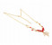 18K Gold Plated Red Zarcons Necklace Set 61172554B 2 in UAE
