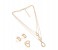 Kavani Ovan Shape Necklace Set 32933 White and Gold 1 in UAE