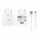 Universal Fast Charging UK Plug Adapter with Type C USB Cable UCA53 White 1 in UAE