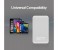 Promate VolTag-10 10000 mAh Compact Portable Charger Power Bank with Dual USB Port, White 8 in UAE