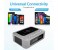 Promate Timebase-1 Multi-Function Stereo Wireless Speaker and Charging Station - Silver 7 in OMAN