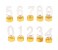 Taqdeer 15-377-4 Home Décor LED Candle Light with 0-9 Digital Number Design Gold 1 in UAE
