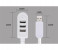 Ultra Speed 3 Port Data Transmit and Charging 1 M USB Cable SCA21 White 2 in UAE