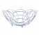 RoyalFord RF6792 Fruit Basket - Silver 1 in UAE