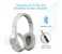 Promate Symphony Hi-Fi On-Ear Wireless Headset with Passive Noise Cancellation, White 2 in OMAN