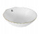 Royalford RF8847 8-inch Shell Golden Rim Bowl - White 1 in UAE