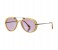 Tomford TF479 39Y Aaron Oval Shiny Yellow Frame & Violet Mirrored Sunglasses for Women 1 in UAE