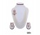 Netra Pearl 5274 Long Pearl Set With Earrings White & Red 1 in UAE