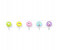 Delcasa DC1362 5 Pieces Emoji Shaped Sticky Hook Set 1 in UAE