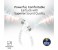 Promate Pearli Necklace Stereo In Ear Headset with Noise Cancelling, White 2 in UAE