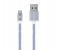 Promate LinkMate-U2M Heavy Duty Mesh Armored Micro-USB Sync & Charge Cable - Silver 1 in UAE
