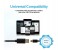 Promate LinkMate-U2L Premium Hi-Speed Micro-USB 2.0 Cable - Black 7 in UAE
