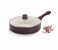 Lamart LT1108 28CM Ceramic Frypan with Lid, Brown 3 in UAE