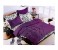 AMH ZB006 6 Pieces High Quality Cotton Double Size Bed Sheet with Quilt Cover & Pillow Case - Purple 1 in UAE