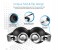 Promate Thumb Over the Ear Stereo Wired Headset with Portable Foldable Headband, Black 3 in UAE