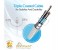 Promate UniLink-Trio 3 in 1 Triple Head Data and Charge Cable with Lightning, Type-C, and Micro-USB Connectors - Silver 5 in UAE