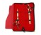 Tips & Toes TT-661&662 Stainless Steel Professional Barber Shear Kit, Gold Titanium Coated 2 in UAE