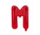 Party Time M-RE-803379 Letter M 16 Inch Foil Balloon Red 1 in UAE