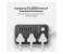 Promate PowerStrip-3.UK 2500W Universal Power Strip with 6 USB Charging Ports and 3 Universal Power Sockets, Black 6 in UAE