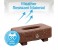 Promate TissueBox PU Leather Clip Car Sun Visor Tissue Box Holder for Facial Tissue & Other Napkin Papers - Cherrywood 5 in KSA
