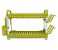 Royalford RF6975 Unbreakable 2-Layer Dish Rack - Green 1 in OMAN