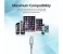 Promate Cable-LTF Heavy Duty Mesh Armored USB Lightning Charge Cable - Silver 9 in OMAN