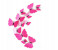 3D Butterflies Wall Decoration WD3D Pink 1 in UAE