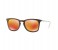 Ray-Ban 0RB4221 61676Q-50 Wayfarer Brown Frame & Red Mirrored Sunglasses for Men 2 in UAE