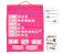 Fiesta Crafts W-0207P Star Chart Wall Hanging Pink 2 in UAE