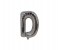 Party Time D-S-803409 Letter D 16 Inch Foil Balloon Silver 1 in UAE