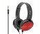 Promate Chime Rotatable Over-The-Ear Wired Stereo Headset with Built-In Mic, Red 1 in UAE