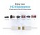 Promate LinkMate-H1L Premium 24K Gold Plated HDMI Cable - White 7 in UAE