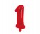Party Time 1-RE-804086 Number 1 16 Inch Foil Balloon Red 1 in UAE