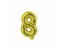 Party Time 8-G-804000 Number 8 16 Inch Foil Balloon Gold 1 in UAE