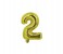 Party Time 2-G-804000 Number 2 16 Inch Foil Balloon Gold 1 in UAE