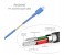 Promate LinkMate-LT USB Data & Charge Cable with Lightning Connector - Blue 2 in KSA