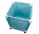 In-House Ls-1110 Foldable Laundry Storage Basket With Wheels - Blue 2 in OMAN