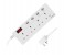 Promate PowerStrip-4UK 2500W 10A Multiport Power Strip for Home & Office, White 1 in UAE