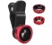 Universal Clip Lens for All Smartphones UCL54 Black and Red 2 in UAE