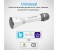 Promate VocaMic-2 Wireless MicroPhone karaoke Machine with Bluetooth Speaker, White 3 in UAE