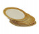 Rosymomen 2377 9-inch Plastic Round Plate Set - 10 Pieces, Gold 3 in OMAN