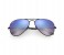Ray-Ban 0RB3025 002/40-58 Aviator Black Frame & Blue Gradient Flash Mirrored Sunglasses for Unisex 2 in UAE